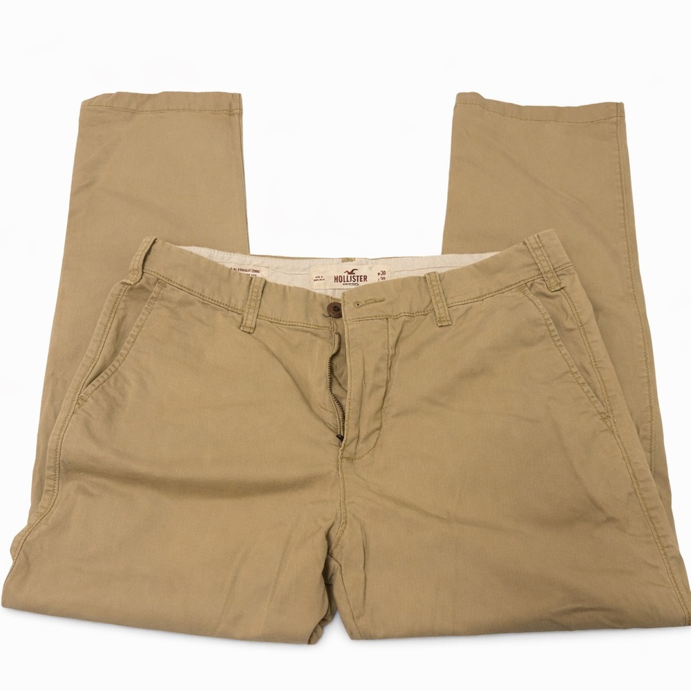 Hollister Original Khaki Chino Pants Men’s 30x30 Straight Fit Epic Flex Tan